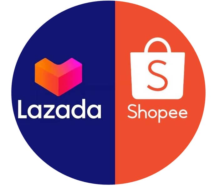 shopee vs Lazada version tròn
