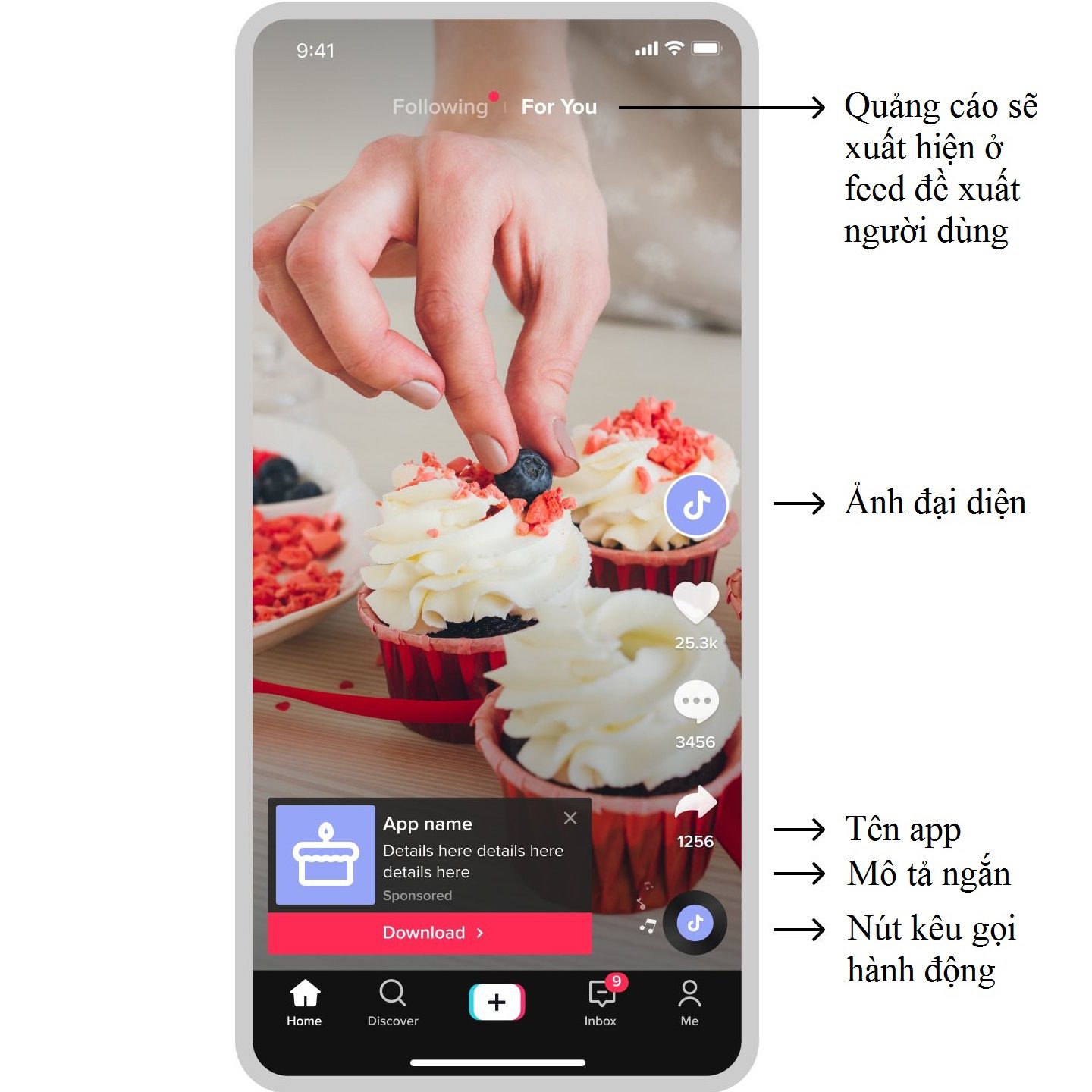 tikok ads cai dat app size vuong