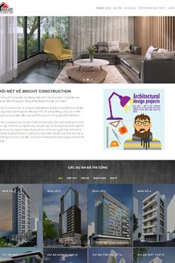 Mẫu website dự án kiến trúc Theme WordPress
