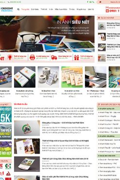Mẫu website dịch vụ in ấn 01 Theme WordPress