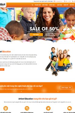 Mẫu website giáo dục Theme Wordpress