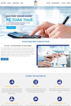 Mẫu website dịch vụ kế toán Theme WordPress