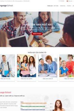 Mẫu website giáo dục 02 Theme Wordpress