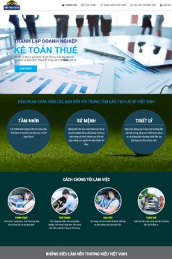 Mẫu website dịch vụ dạy lái xe Theme WordPress