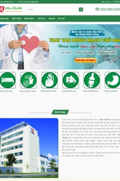 Mẫu website sản phẩm - dịch vụ khám sức khỏe Theme WordPress
