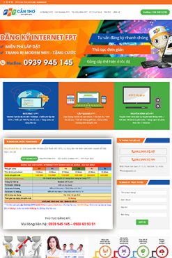Mẫu website dịch vụ lắp mạng Theme WordPress