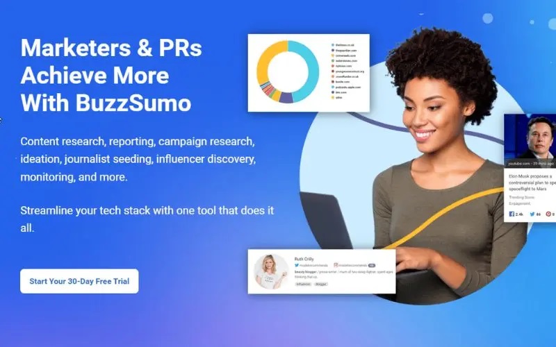 BuzzSumo là một công cụ content marketing