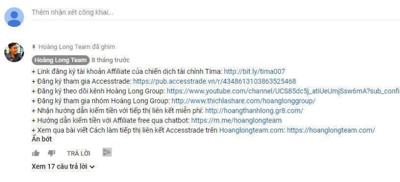 Hướng dẫn làm Tiếp thị liên kết với Youtube