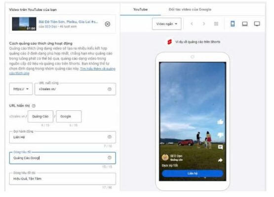 Hướng dẫn chạy quảng cáo Youtube Short 8 Hướng dẫn chạy quảng cáo Youtube Short