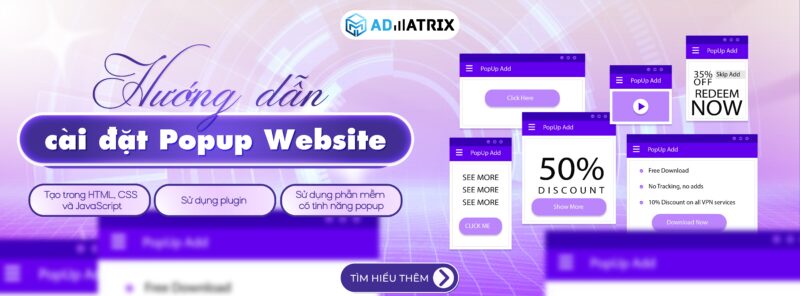 Hướng dẫn cài đặt Popup website