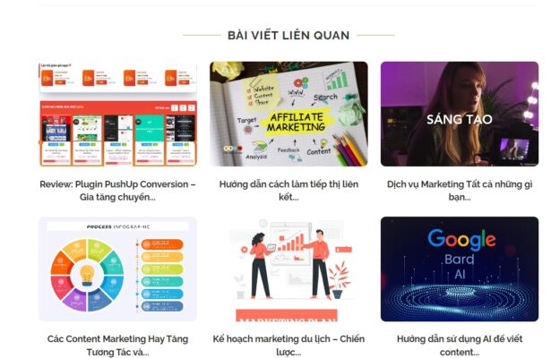 Cách hiển thị bài viết liên quan giúp tăng chuyển đổi website