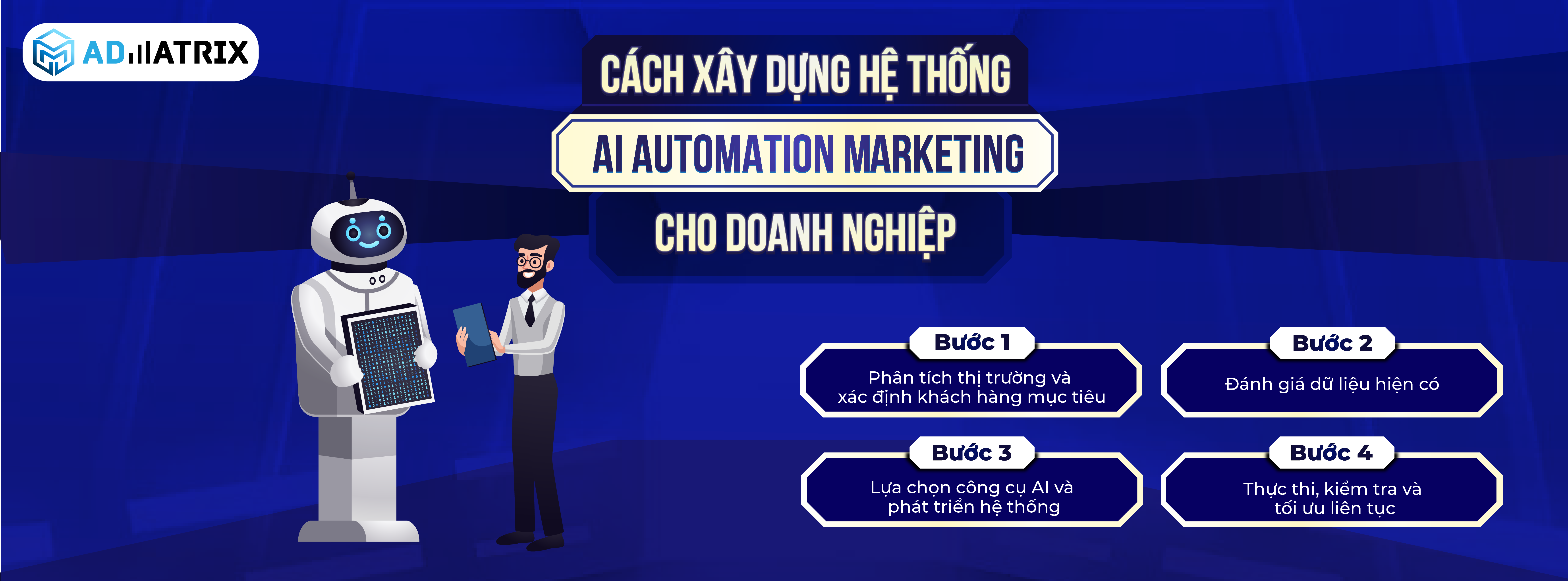 Admatrix Agency - Đơn vị marketing online trọn gói cho doanh nghiệp. 161 Cách xây dựng hệ thống AI Automation Marketing cho doanh nghiệp